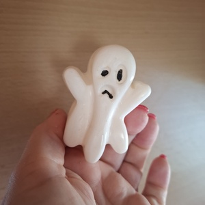 Szellem gyertya - otthon & életmód - dekoráció - halloween - halloweeni asztaldísz - Meska.hu