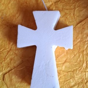 Kereszt szójaviasz gyertya , Otthon & Életmód, Gyertya, illat, aroma, Gyertya, , MESKA