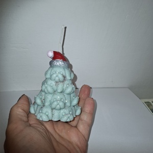 Kutyás fenyőfa gyertya  - karácsony - adventi díszek - adventi gyertyadíszek és koszorúdíszek - Meska.hu