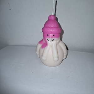 Hóember gyertya  - Meska.hu