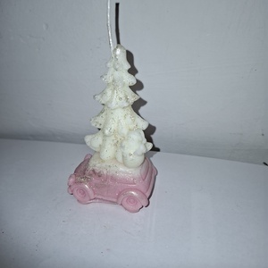 Fenyőfa autón gyertya  - Meska.hu