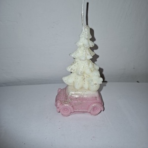 Fenyőfa autón gyertya  - karácsony - karácsonyi lakásdekoráció - karácsonyi illatgyertya, mécses - Meska.hu