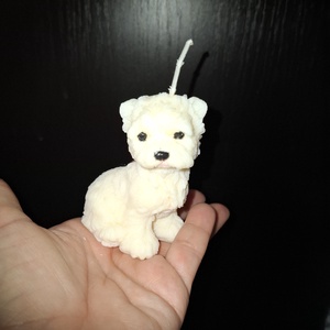 Cuki fiú kutyus szójaviasz kézműves gyertya - Meska.hu