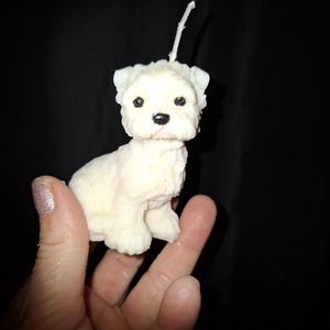 Cuki fiú kutyus szójaviasz kézműves gyertya - esküvő - dekoráció - gyertya & gyertyatartó - Meska.hu