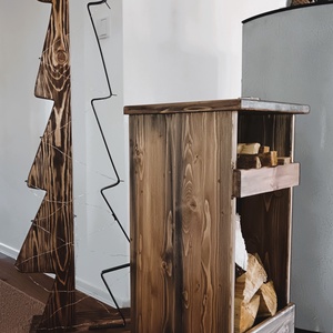 Tűzifa tároló láda - otthon & életmód - bútor - polc - Meska.hu