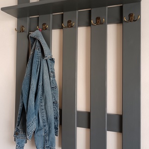 Fogas antracit polccal - otthon & életmód - bútor - fogas - Meska.hu