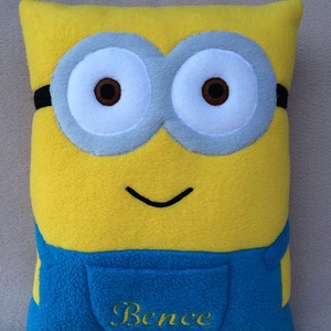 Minion párna ,névreszóló - otthon & életmód - lakástextil - párna & párnahuzat - Meska.hu