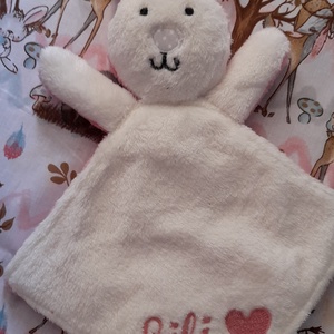 Szundi kendő nyuszis  - baba - mama - baba játékok - szundikendő, alvóka - Meska.hu