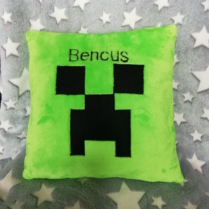 Minecraft párna névvel - otthon & életmód - lakástextil - párna & párnahuzat - Meska.hu