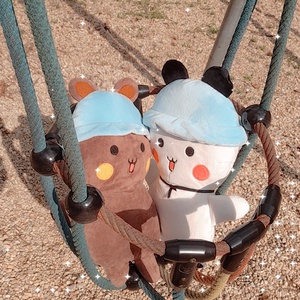  Bubu panda plüss - játék & sport - plüssállat & játékfigura - más figura - Meska.hu