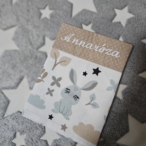 Egészségügyi kis könyv bor�tó névvel - baba - mama - babaemlékek - egészségügyi kiskönyv borító - Meska.hu