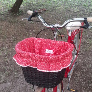 Bicikli kosár huzat - játék & sport - sport és kikapcsolódás - kerékpározás - bicikli kosár huzat - Meska.hu