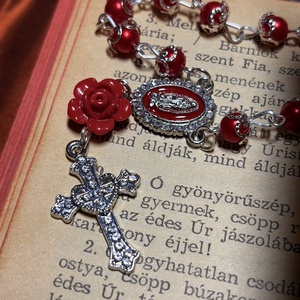 Mélyvörös egytizedes,  Guadalupei Szűzanya  , Otthon & Életmód, Vallás, Lánc & Füzér, , MESKA