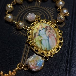 Szent Zsófia egytizedes rózsafüzér, hit-szeretet-remény   - otthon & életmód - vallás - lánc & füzér - Meska.hu