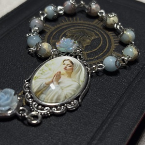 Szűzanya egytizedes, shoushan ásvánnyal - Meska.hu