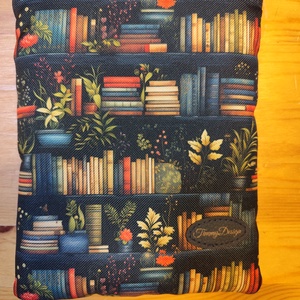 e-book tok könyvespolc mintával, Táska & Tok, Ebook & Tablet tok, Varrás, MESKA
