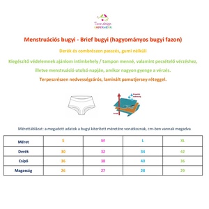 Madaras-virágos M méretű menstruációs bugyi -  - Meska.hu