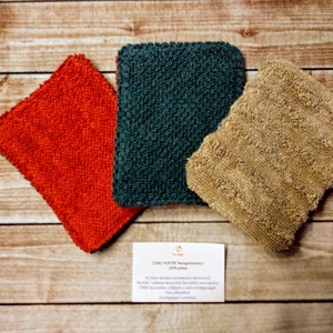 Zero waste mosogatószivacs 100% pamutból, 3 db-os csomag - Meska.hu