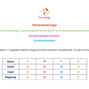 M-es méretű fekete menstruációs bugyi -  - Meska.hu