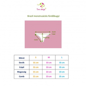 Matyó mintás brazil (féltanga) fazonú menstruációs fürdőruha alsó, bikini alsó, fürdőbugyi, menstruációs bugyi - ruha & divat - női ruha - fürdőruha & fehérnemű - Meska.hu