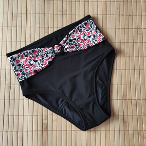 Menstruációs fürdőruha alsó - bikini fazonú, magas derekú - ruha & divat - női ruha - fürdőruha & fehérnemű - Meska.hu