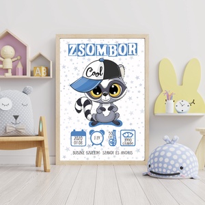 Megszülettem mérföldkő falikép, poszter, babaszobadekor, Otthon & Életmód, Babaszoba, gyerekszoba, Babaszoba kép, Fotó, grafika, rajz, illusztráció, MESKA