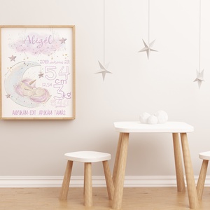 Megszülettem mérföldkő falikép, poszter, babaszoba dekor, Művészet, Grafika & Illusztráció, Digitális, Fotó, grafika, rajz, illusztráció, MESKA