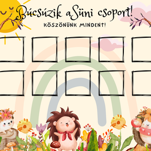 Tabló, ovis-bölcsi-sulis, búcsúzunk falikép ballagásra, süni - otthon & életmód - dekoráció - kép & falikép - poszter - Meska.hu