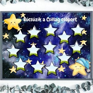 Tabló, ovis-bölcsi-sulis, búcsúzunk falikép ballagásra, csillag, Otthon & Életmód, Dekoráció, Kép & Falikép, Poszter, Fotó, grafika, rajz, illusztráció, MESKA