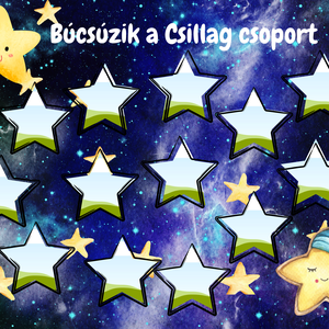 Tabló, ovis-bölcsi-sulis, búcsúzunk falikép ballagásra, csillag - otthon & életmód - dekoráció - kép & falikép - poszter - Meska.hu