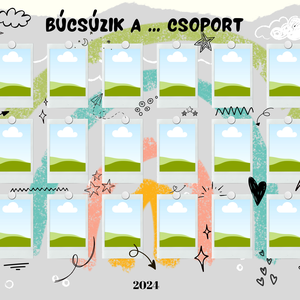 Tabló, ovis-bölcsi-sulis, búcsúzunk falikép ballagásra,  doodle, Otthon & Életmód, Dekoráció, Kép & Falikép, Poszter, Fotó, grafika, rajz, illusztráció, MESKA