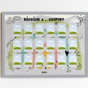 Tabló, ovis-bölcsi-sulis, búcsúzunk falikép ballagásra,  doodle - otthon & életmód - dekoráció - kép & falikép - poszter - Meska.hu