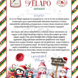 Névreszóló, egyedi levél a Télapótól és oklevél, Mikulás levél, - művészet - grafika & illusztráció - digitális - Meska.hu
