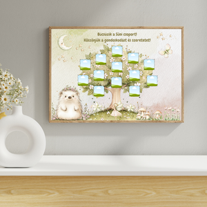 Tabló, ovis-bölcsi-sulis, búcsúzunk falikép ballagásra, nyuszis, sünis, fairy, tündér fantasy - otthon & életmód - dekoráció - kép & falikép - poszter - Meska.hu