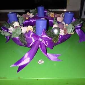Adventi koszorú , Karácsony, Adventi díszek, Adventi asztaldísz, , MESKA