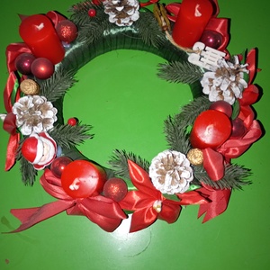 Adventi koszorú  - karácsony - adventi díszek - adventi asztaldísz - Meska.hu