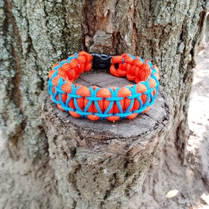 Stitched Cobra Paracord Bracelet - ékszer - karkötő - fonott karkötő - Meska.hu