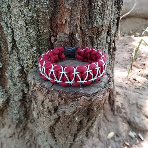 Stitched Cobra Paracord Bracelet - ékszer - karkötő - fonott karkötő - Meska.hu