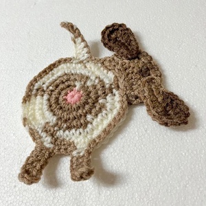 Horgolt kutya poháralátét, egyedi darab. - otthon & életmód - konyhafelszerelés, tálalás - tálalás - tányér- és poháralátét - Meska.hu