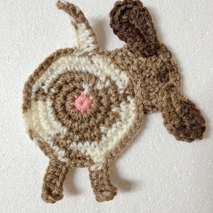 Horgolt kutya poháralátét, egyedi darab., Otthon & Életmód, Konyhafelszerelés, tálalás, Tálalás, Tányér- és poháralátét, , MESKA