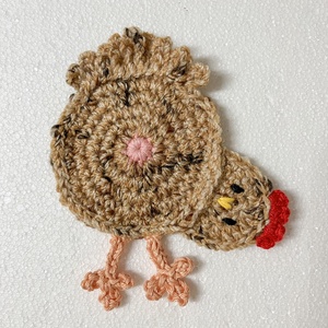 Horgolt csirke poháralátét, Otthon & Életmód, Konyhafelszerelés, tálalás, Tálalás, Tányér- és poháralátét, Horgolás, MESKA