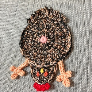 Horgolt csirke poháralátét, Otthon & Életmód, Konyhafelszerelés, tálalás, Tálalás, Tányér- és poháralátét, Horgolás, MESKA