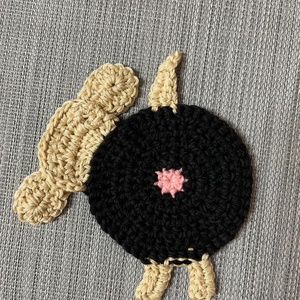 Horgolt kutya poháralátét. - otthon & életmód - konyhafelszerelés, tálalás - tálalás - tányér- és poháralátét - Meska.hu