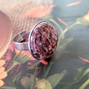 Leopárd jáspis acél gyűrű -  - Meska.hu Leopárd jáspis acél gyűrű -  - Meska.hu