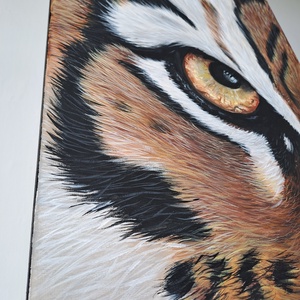 Tigris festmény kép - művészet - festmény - akril - Meska.hu