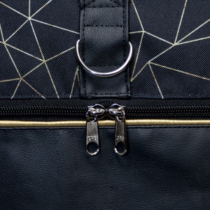 Geometrikus roll up hátizsák - táska & tok - hátizsák - roll top hátizsák - Meska.hu