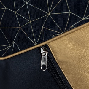 Fekete - arany 3in1 táska geometrikus mintával - táska & tok - variálható táska - Meska.hu