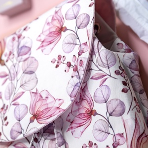 Rózsaszín, virágos hátizsák - táska & tok - hátizsák - hátizsák - Meska.hu