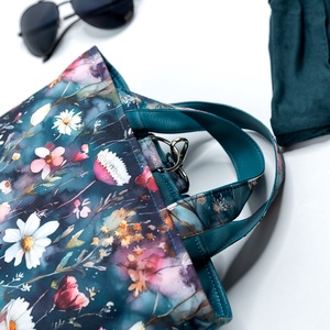 Margarétás, kis méretű hátizsák - táska & tok - hátizsák - kishátizsák - Meska.hu