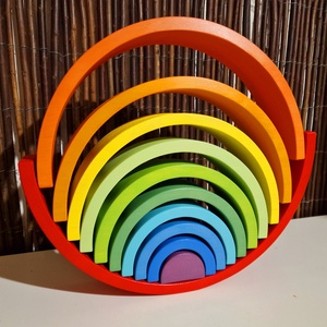 Nagy szivárvány  - játék & sport - készségfejlesztő és logikai játék - montessori szivárvány, waldorf játékok - Meska.hu